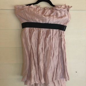 Rox Luxe Pink Strapless Dress Size Large